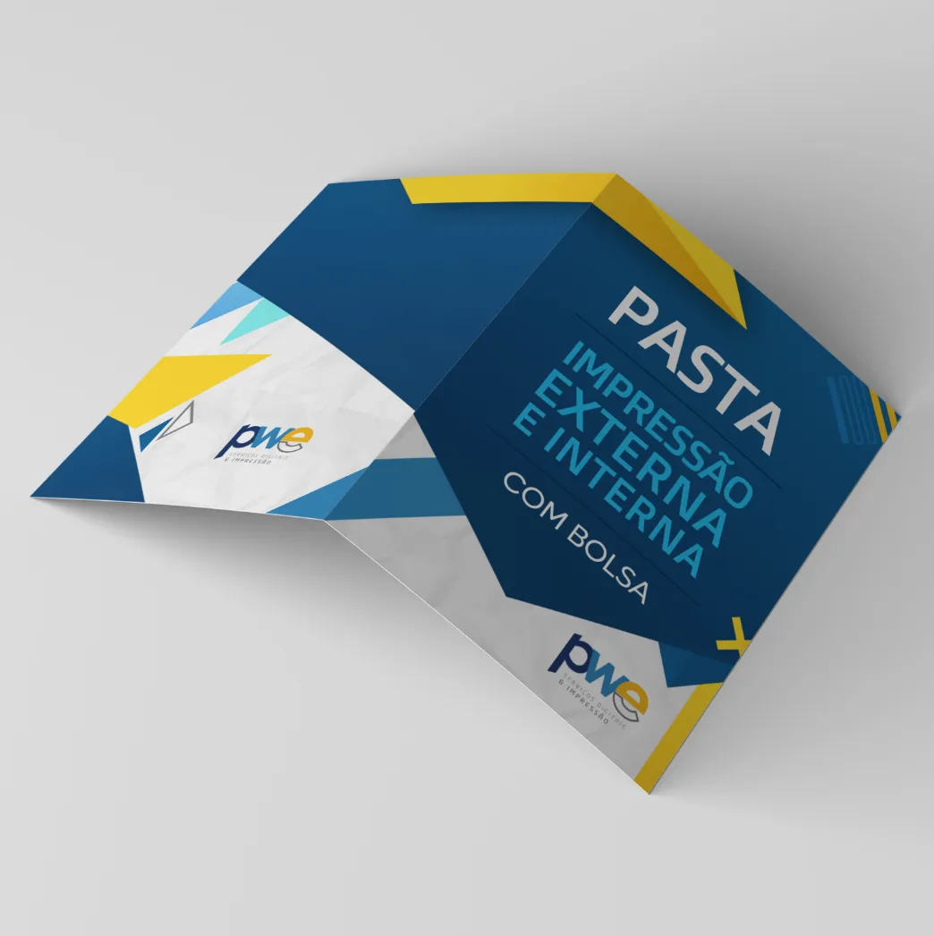 Pastas com Bolsa Encaixe Interna - Impressão Externa e Interna