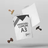 Impressão Offset - A3 - Preto e Branco 1