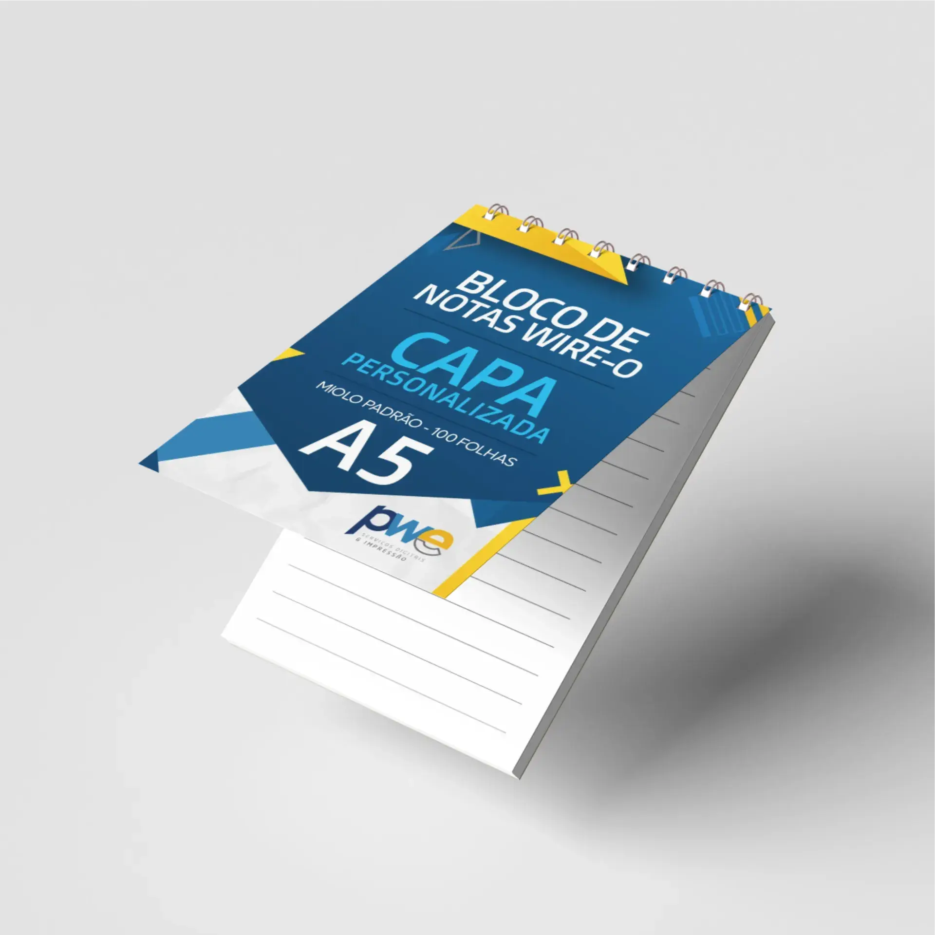 Bloco de Notas com Capa - A5